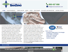 Tablet Screenshot of consorziosanzeno.com